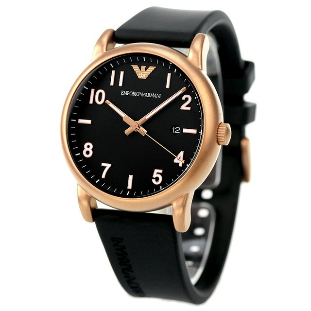 Emporio Armani(エンポリオアルマーニ)の【新品】エンポリオ・アルマーニ EMPORIO ARMANI 腕時計 メンズ AR11097 ルイージ LUIGI クオーツ ブラックxブラック アナログ表示 メンズの時計(腕時計(アナログ))の商品写真