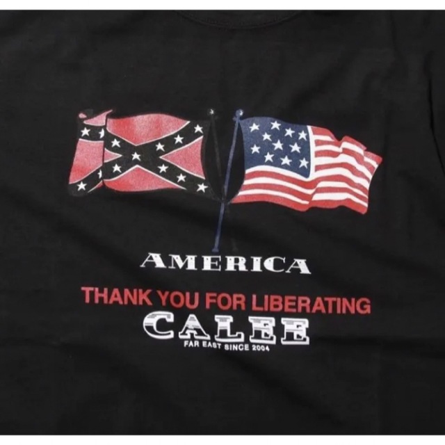 CALEE(キャリー)のCALEE Cross Flag T-Shirt メンズのトップス(Tシャツ/カットソー(半袖/袖なし))の商品写真