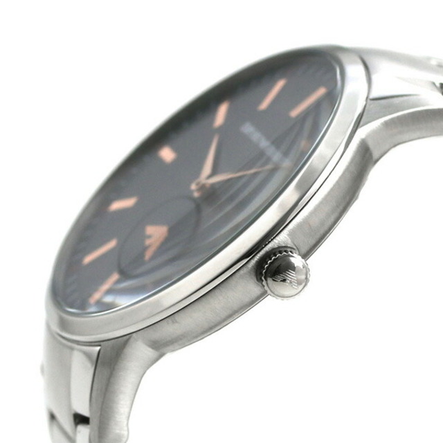 Emporio Armani(エンポリオアルマーニ)の【新品】エンポリオ・アルマーニ EMPORIO ARMANI 腕時計 メンズ AR11137 レナト 43mm RENATO 43mm クオーツ ネイビーxシルバー アナログ表示 メンズの時計(腕時計(アナログ))の商品写真