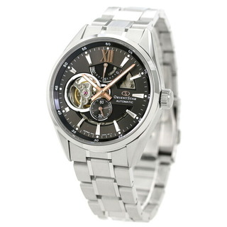 オリエント(ORIENT)のオリエント 腕時計 メンズ RK-AV0005N MODERNSKELETON 自動巻き（F6F44/手巻き付） グレーxシルバー アナログ表示(腕時計(アナログ))