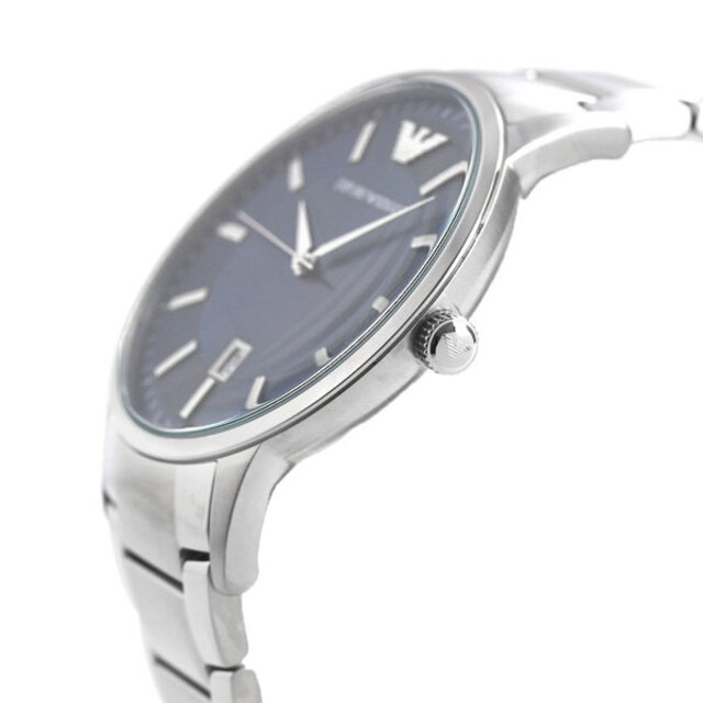 Emporio Armani(エンポリオアルマーニ)の【新品】エンポリオ・アルマーニ EMPORIO ARMANI 腕時計 メンズ AR11180 レナト 43mm RENATO 43mm クオーツ ブルーxシルバー アナログ表示 メンズの時計(腕時計(アナログ))の商品写真