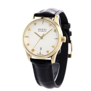 グッチ(Gucci)の【新品】グッチ GUCCI 腕時計 メンズ YA126470A Gタイムレス 38mm G-TIMELESS 38mm 自動巻き（手巻き付） シルバーxダークブラウン アナログ表示(腕時計(アナログ))