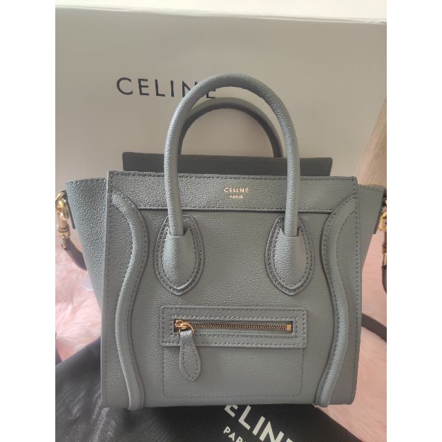 NEW即納 celine - CELINE セリーヌ ラゲージ マイクロ ショルダー