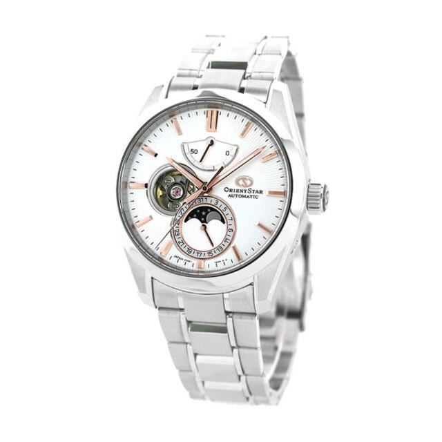 ORIENT - オリエント 腕時計 メンズ RK-AY0003S MECHANICALMOONPHASE 自動巻き（手巻き付） アイボリーxシルバー アナログ表示