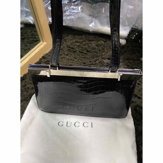 【送料無料キャンペーン?】 Gucci - クロコバック GUCCI ハンドバッグ