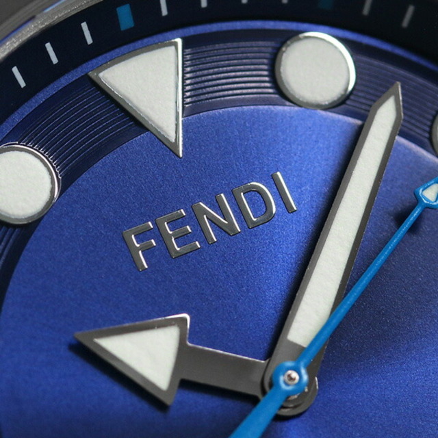 フェンディ FENDI 腕時計 メンズ F108100301 ノーティコ 46mm NAUTICO 46mm クオーツ ブルーxシルバー アナログ表示