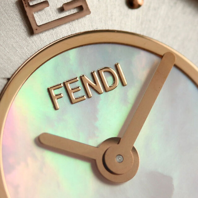 フェンディ FENDI 腕時計 レディース F378524500 マイウェイ 28mm MAYWAY 28mm クオーツ ホワイトシェルxピンクゴールド アナログ表示