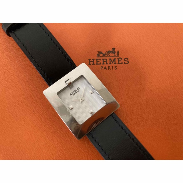 HERMES BE1.210 付替ベルト3本 ベルトウォッチ シルバー エルメス