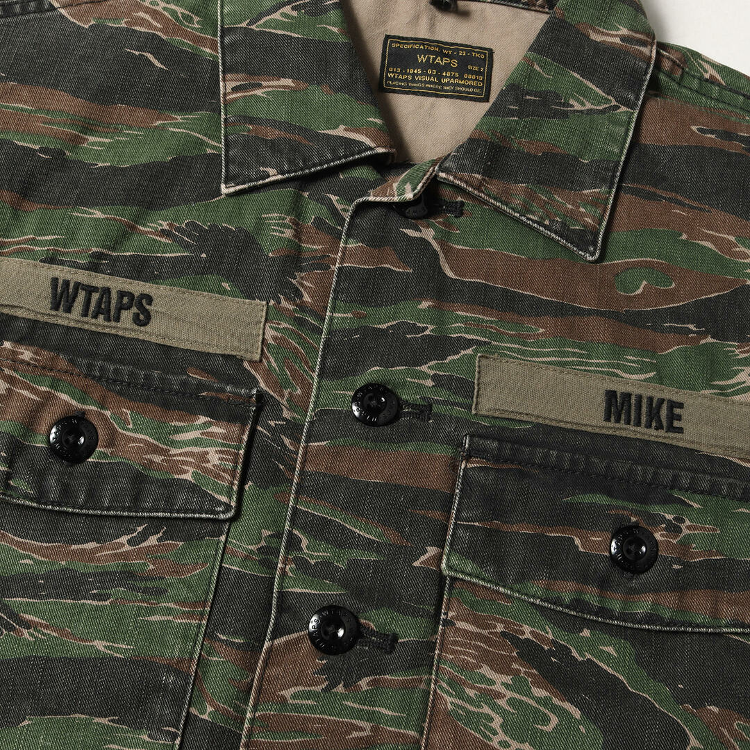 Wtaps   WTAPS ダブルタップス シャツ タイガーカモ ミリタリーシャツ