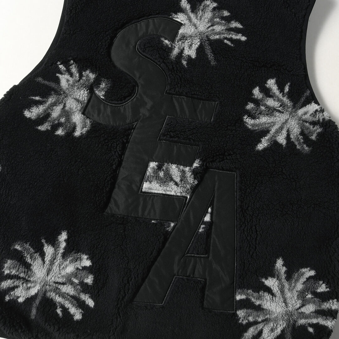 試着のみWDS PALM TREE (PATTERN) FLEECE VEST-