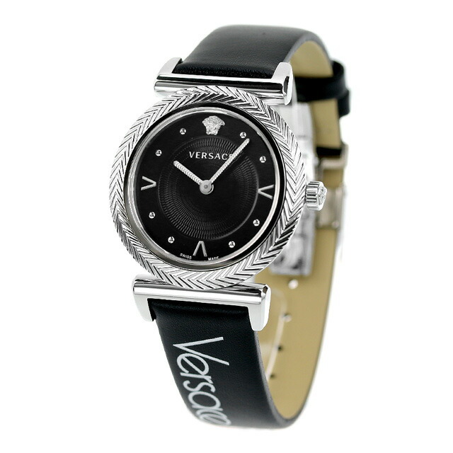 VERSACE - ヴェルサーチ 腕時計 レディース VERE00918 VERSACE クオーツ ブラックxブラック アナログ表示