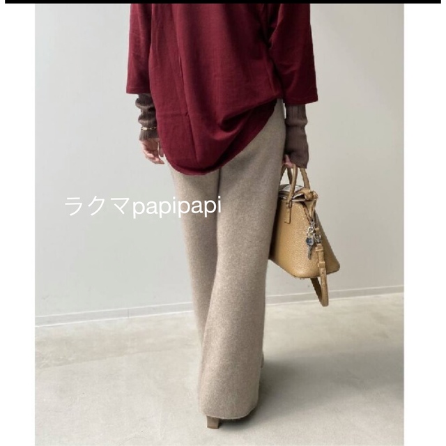 L'Appartement DEUXIEME CLASSE(アパルトモンドゥーズィエムクラス)の美品 L'Appartement Cashmere Knit Pants 36 レディースのパンツ(カジュアルパンツ)の商品写真