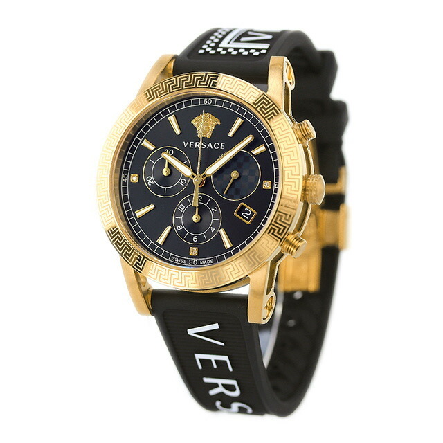 VERSACE - ヴェルサーチ 腕時計 メンズ VELT00719 VERSACE クオーツ ブラックxブラック アナログ表示