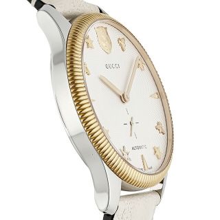 グッチ(Gucci)の【新品】グッチ GUCCI 腕時計 メンズ YA126348 Gタイムレス G-TIMELESS 自動巻き ホワイトxアイボリー アナログ表示(腕時計(アナログ))