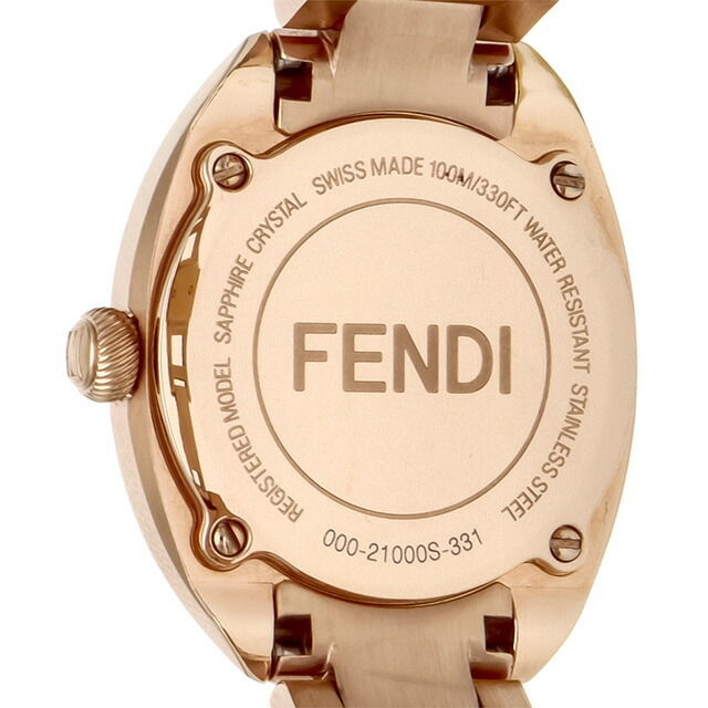 FENDI(フェンディ)の【新品】フェンディ FENDI 腕時計 レディース F218524500 モメント フェンディ Momento Fendi クオーツ ホワイトシェルxピンクゴールド アナログ表示 レディースのファッション小物(腕時計)の商品写真