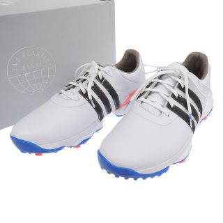 アディダス(adidas)の【本物保証】 箱付 新品同様 アディダス ADIDAS ゴルフシューズ ツアー360 22 スニーカー 靴 レザー ホワイト 白 28 メンズ GV7244(スニーカー)