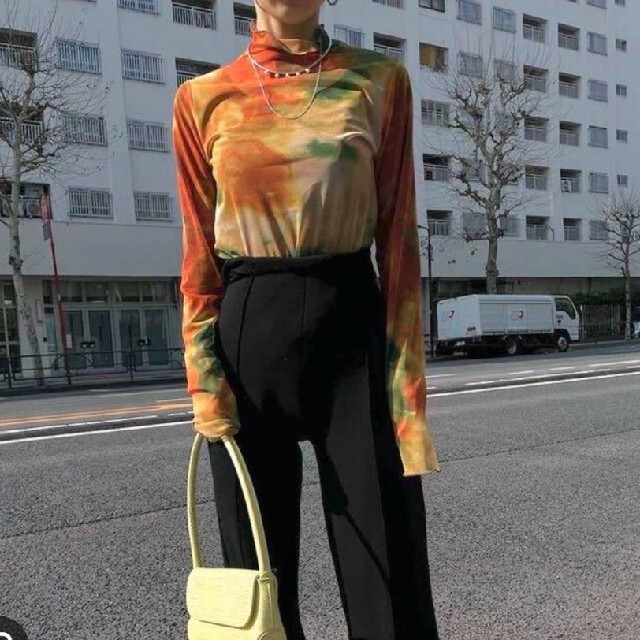 新品　タグ付き　MIRANDA TAIDAI SHEER TURTLE TOP