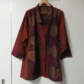 未使用　着物リメイク　ハンドメイドシャツ　ジャケット　ブラウス(その他)