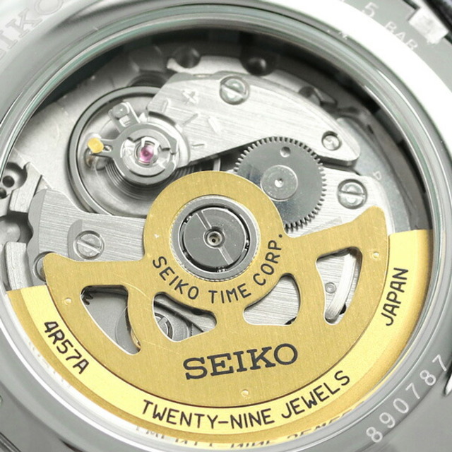 SEIKO(セイコー)の【新品】セイコー SEIKO 腕時計 メンズ SARY132 セイコー メカニカル プレザージュ ベーシックライン カクテルタイム サイドカー Cocktail Side Car 自動巻き（4R57/手巻き付） シルバーxダークブラウン アナログ表示 メンズの時計(腕時計(アナログ))の商品写真