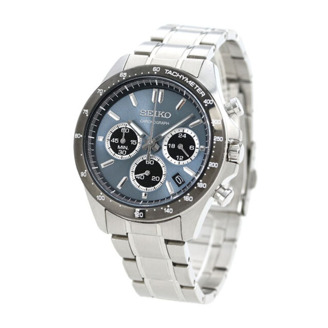 SEIKO(セイコー)の【新品】セイコー SEIKO 腕時計 メンズ SBTR027 セイコーセレクションクロノグラフ 42mm CHRONOGRAPH 42mm クオーツ（8T63/日本製） グレーxシルバー アナログ表示 メンズの時計(腕時計(アナログ))の商品写真