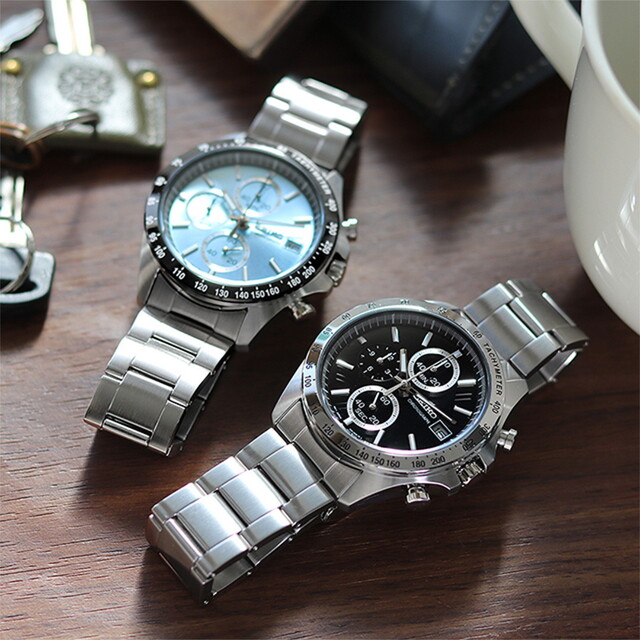 セイコー SEIKO 腕時計 メンズ SBTR029 セイコーセレクションクロノグラフ 42mm CHRONOGRAPH 42mm クオーツ（8T63/日本製） ブルーxシルバー アナログ表示