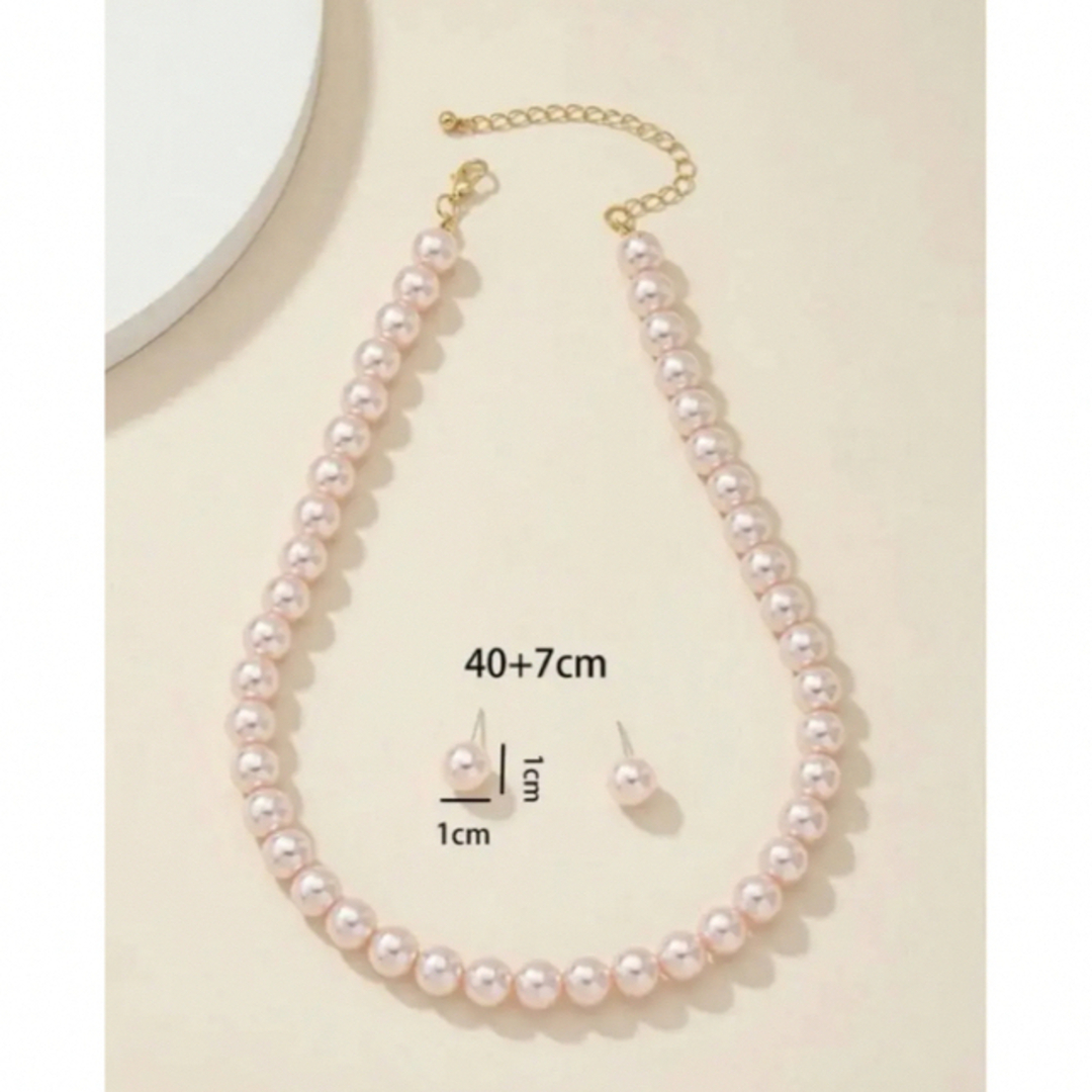 新品♡全7種 パール3点セット ネックレスピアスセット ピンクパール 冠婚葬祭