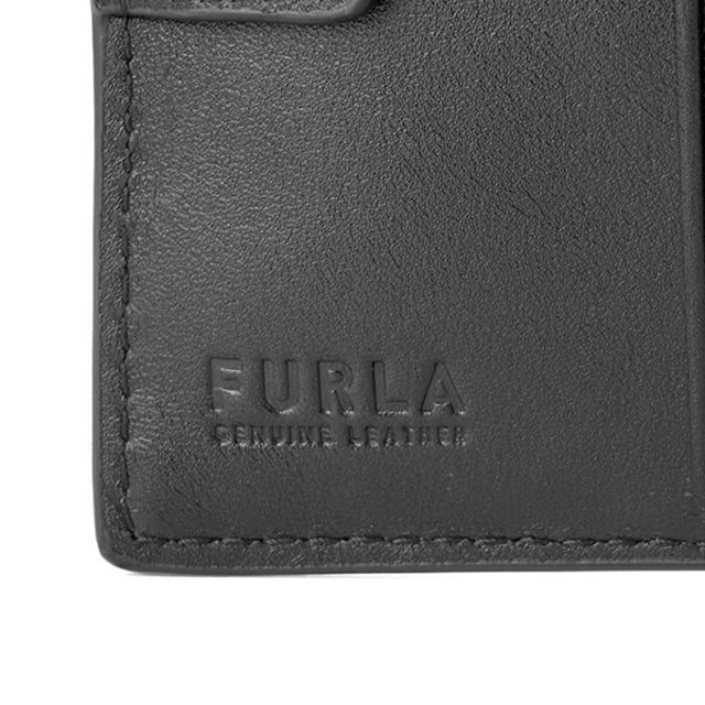 新品 フルラ FURLA 2つ折り財布 カメリア コンパクトウォレット S ネロ