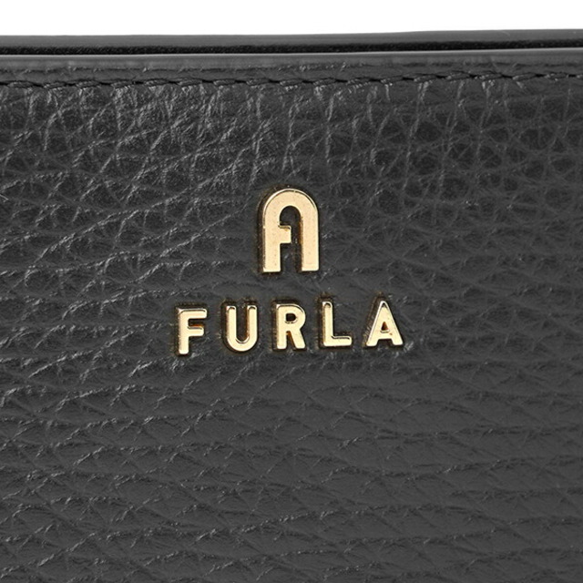 Furla(フルラ)の新品 フルラ FURLA 2つ折り財布 カメリア コンパクトウォレット S ネロ レディースのファッション小物(財布)の商品写真