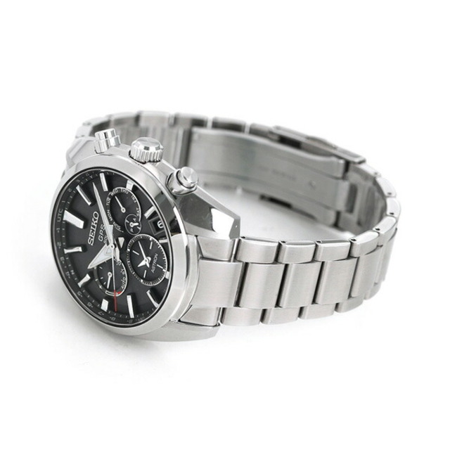 SEIKO(セイコー)の【新品】セイコー SEIKO 腕時計 メンズ SBXC021 アストロン 5Xシリーズ デュアルタイム 5X Series Dual-Time GPSソーラー（5X53） ブラックxシルバー アナログ表示 メンズの時計(腕時計(アナログ))の商品写真