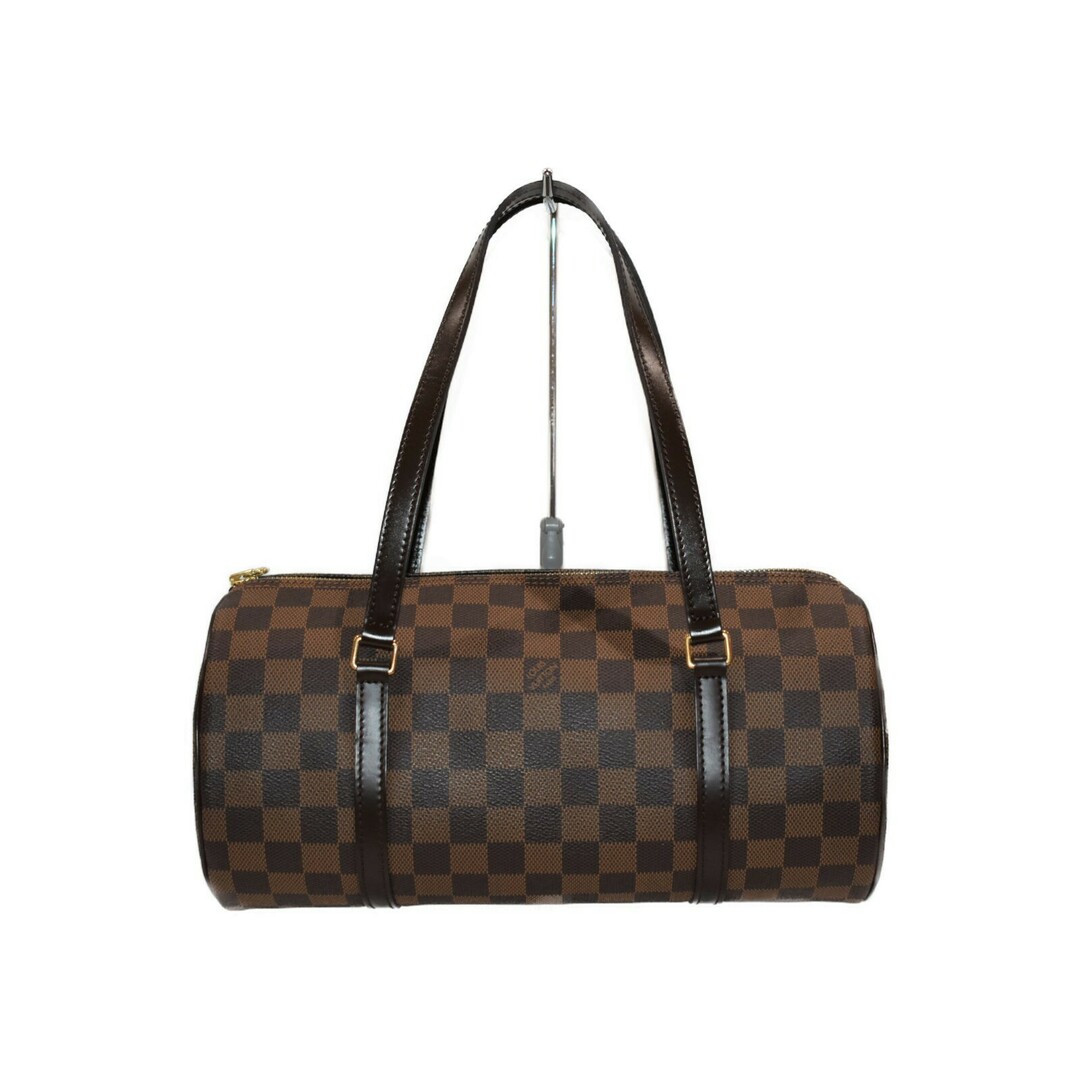 【箱・布袋あり】 LOUIS　VUITTON
パピヨン30 N51303 ダミエ・エベヌ/ブラウン コーティングキャンバス ポーチ付き　ハンドバッグ　シンプル　カジュアル　定番　人気　レディース 松山久万ノ台店