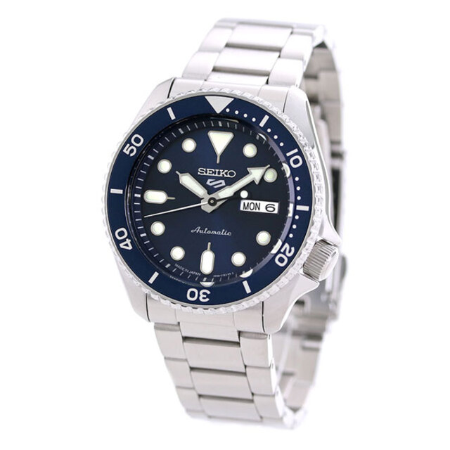 New Seiko SBSA001 Automatic 4R36 Manual Winding Navy x Silver Analog Men's  038h | eBay