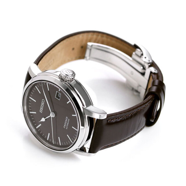 セイコー SEIKO 腕時計 メンズ SARX067 セイコー メカニカル プレザージュ プレステージライン Rikiデザイン 琺瑯ダイヤル PRESTIGE LINE 自動巻き（6R35/手巻き付） ブラウンxブラウン アナログ表示