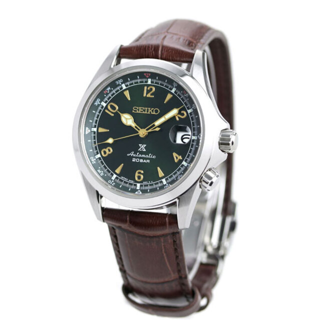 セイコー SEIKO 腕時計 メンズ SBDC091 プロスペックス アルピニスト ALPINIST 自動巻き（6R35/手巻き付） グリーンxブラウン アナログ表示