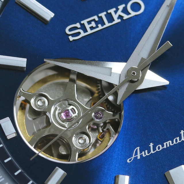 SEIKO(セイコー)の【新品】セイコー SEIKO 腕時計 メンズ SCVE051 セイコーセレクションメカニカル ベーシックライン Mechanical 自動巻き（4R38/手巻き付） ブルーxシルバー アナログ表示 メンズの時計(腕時計(アナログ))の商品写真