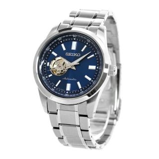 セイコー(SEIKO)の【新品】セイコー SEIKO 腕時計 メンズ SCVE051 セイコーセレクションメカニカル ベーシックライン Mechanical 自動巻き（4R38/手巻き付） ブルーxシルバー アナログ表示(腕時計(アナログ))