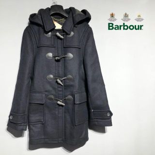 バーブァー(Barbour)のBarbour バブアー ネイビー ダッフルコート  フード UK8(ダッフルコート)