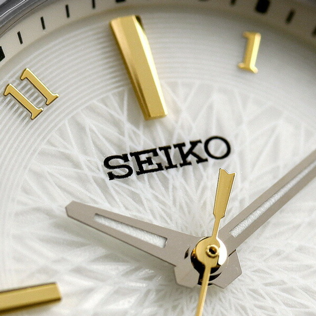 SEIKO(セイコー)の【新品】セイコー SEIKO 腕時計 レディース SSQV082 ルキア レディゴールド アイ コレクション Lady Gold I Collection 電波ソーラー（1B35） ホワイトxシルバー/シャンパンゴールド アナログ表示 レディースのファッション小物(腕時計)の商品写真