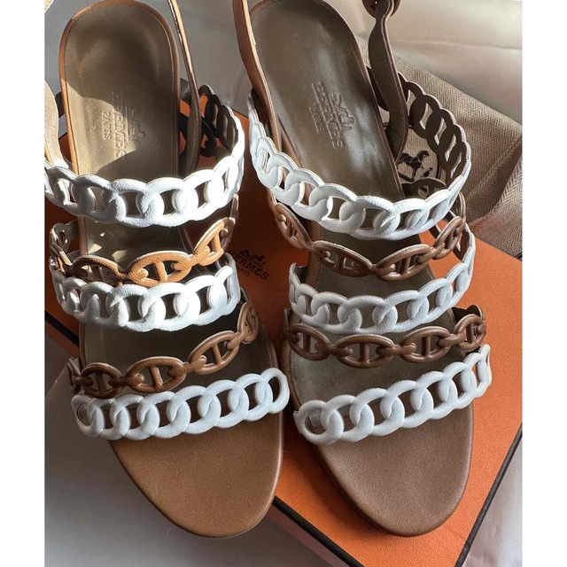 Hermes - エルメス サンダル ロマンツァ シェーヌダンクル 36 Hermes - エルメス サンダル ロマンツァ シェーヌダンクル 36