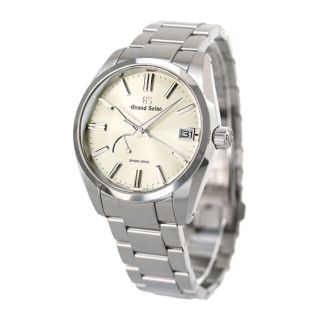 グランドセイコー(Grand Seiko)の【新品】グランド セイコー GRAND SEIKO 腕時計 メンズ SBGA437 ヘリテージコレクション トラディショナル スプリングドライブ スタンダードデザイン HERITAGE COLLECTION TRADITIONAL スプリングドライブ（9R65/手巻き付） ゴールドxシルバー アナログ表示(腕時計(アナログ))