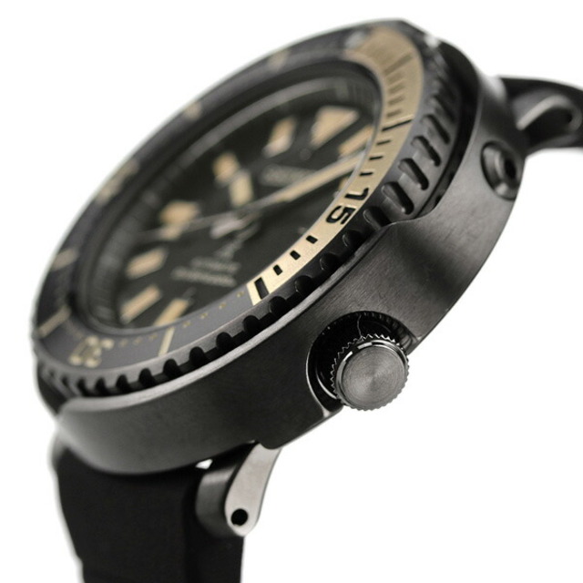 セイコー SEIKO 腕時計 メンズ SBDY091 プロスペックス ダイバースキューバ ストリート シリーズ サファリ DIVER SCUBA STREET SERIES SAFARI 自動巻き（4R35/手巻き付） ブラックxブラック アナログ表示