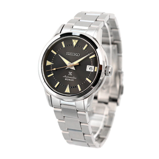 【新品】セイコー SEIKO 腕時計 メンズ SBDC147 プロスペックス アルピニスト 1959 初代アルピニスト 現代デザイン ALPINIST 自動巻き（6R35/手巻き付） ブラックxシルバー アナログ表示最大約195cmラグ幅