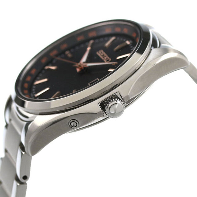 セイコー SEIKO 腕時計 メンズ SBTM293 セイコーセレクション 電波ソーラー（7B75） ブラックxシルバー アナログ表示