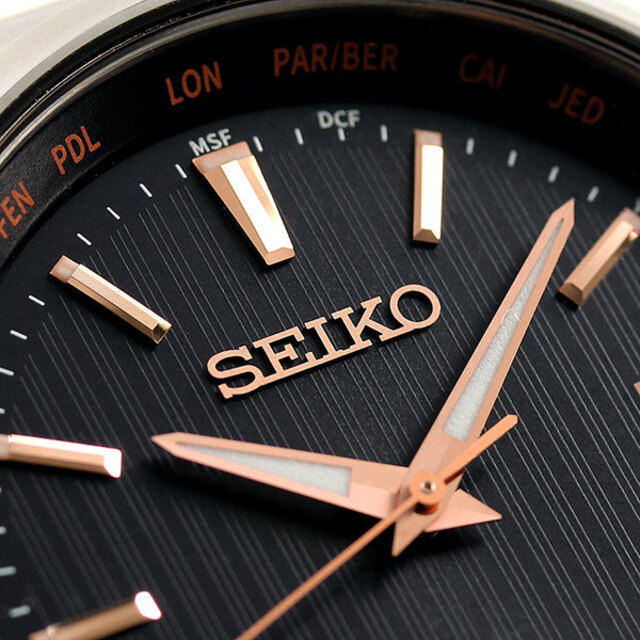 セイコー SEIKO 腕時計 メンズ SBTM293 セイコーセレクション 電波ソーラー（7B75） ブラックxシルバー アナログ表示