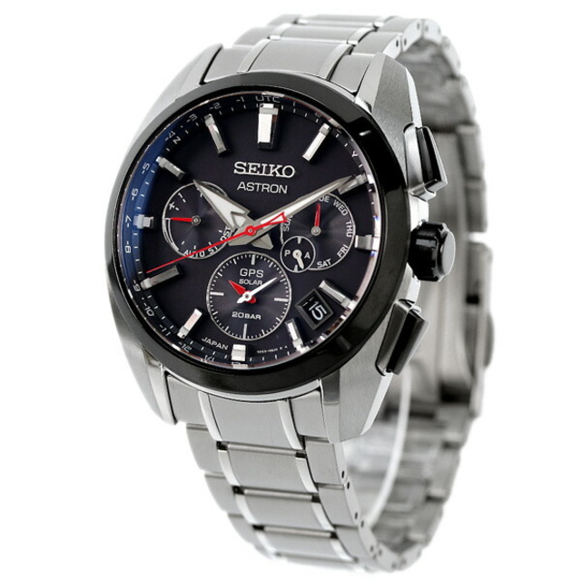 SEIKO - セイコー 腕時計 メンズ SBXC103 SEIKO GPSソーラー（5X53） ブラックxシルバー アナログ表示