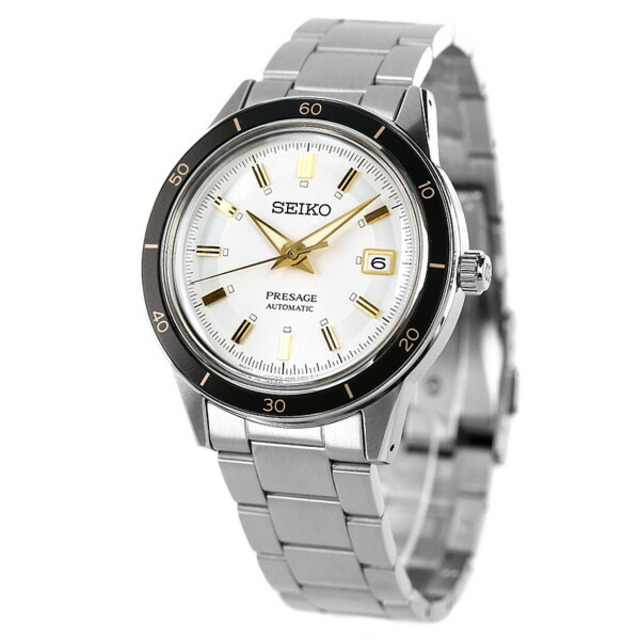 【新品】セイコー SEIKO 腕時計 メンズ SARY193 セイコー メカニカル プレザージュ ベーシックライン セミスケルトン Basic line 自動巻き（4R35/手巻き付） シルバーxシルバー アナログ表示