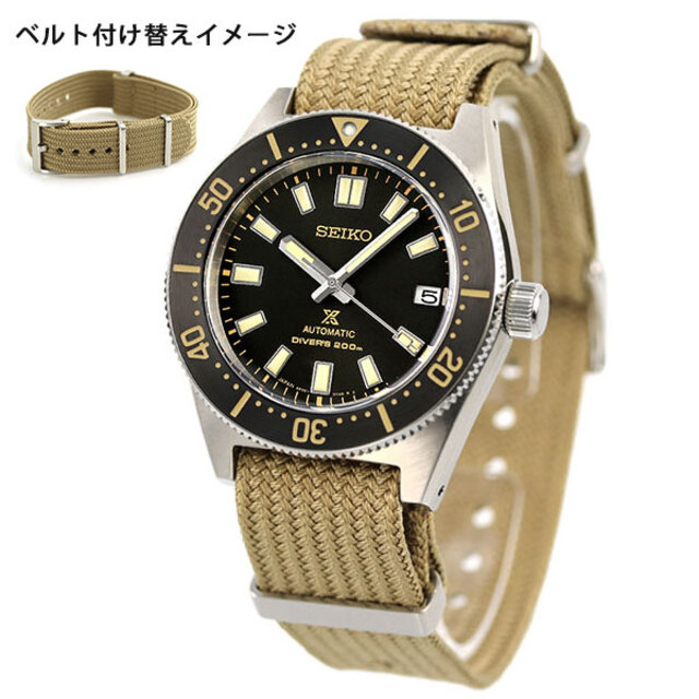 セイコー SEIKO 腕時計 メンズ SBDC141 プロスペックス ダイバースキューバ 1965 メカニカルダイバーズ 現代デザイン DIVER SCUBA 自動巻き（6R35/手巻き付） ブラックxブラウン アナログ表示