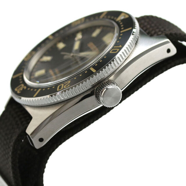 セイコー SEIKO 腕時計 メンズ SBDC141 プロスペックス ダイバースキューバ 1965 メカニカルダイバーズ 現代デザイン DIVER SCUBA 自動巻き（6R35/手巻き付） ブラックxブラウン アナログ表示