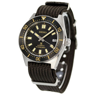 セイコー(SEIKO)の【新品】セイコー SEIKO 腕時計 メンズ SBDC141 プロスペックス ダイバースキューバ 1965 メカニカルダイバーズ 現代デザイン DIVER SCUBA 自動巻き（6R35/手巻き付） ブラックxブラウン アナログ表示(腕時計(アナログ))