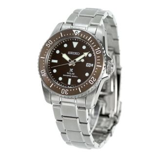 セイコー(SEIKO)の【新品】セイコー SEIKO 腕時計 メンズ SBDN071 プロスペックス ダイバースキューバ ソーラー DIVER SCUBA ソーラー（V147） ブラウンxシルバー アナログ表示(腕時計(アナログ))