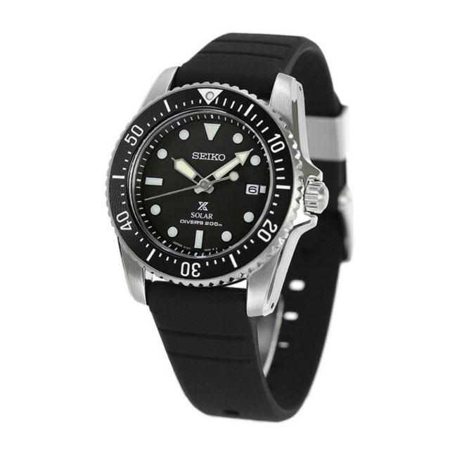 【新品】セイコー SEIKO 腕時計 メンズ SBDN075 プロスペックス ダイバースキューバ ソーラー DIVER SCUBA ソーラー（V147） ブラックxブラック アナログ表示約115-205cmラグ幅